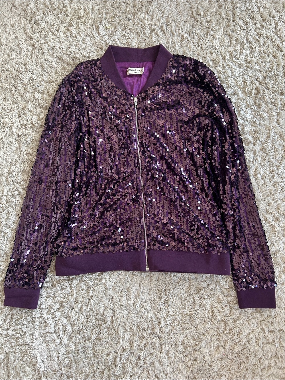 Sequin Bomber Jacket